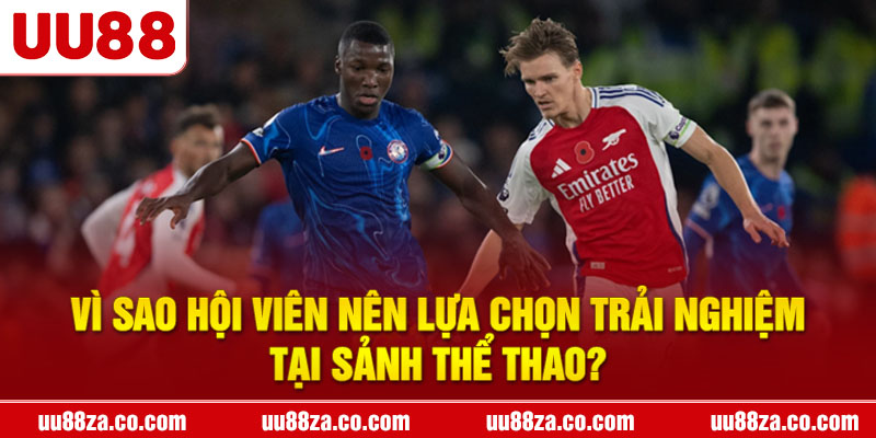 Thể thao UU88 là sảnh cược chủ lực tại hệ thống, hứa hẹn mang đến nhiều cảm xúc thăng hoa trước sự đa dạng về các bộ môn từ bóng đá, bóng rổ cho đến esports.